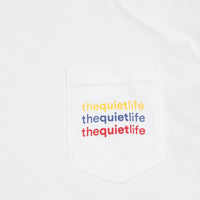 The Quiet Life Origin Rainbow Pocket T-Shirt - White thumbnail