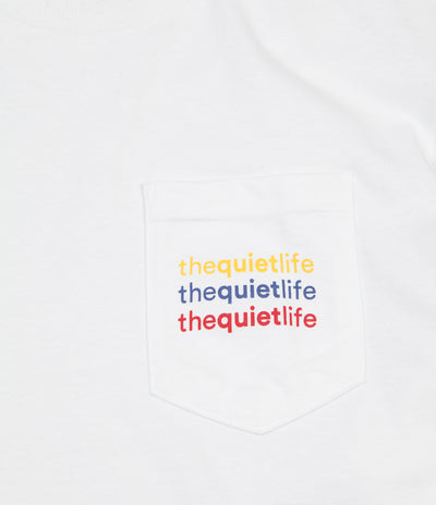 The Quiet Life Origin Rainbow Pocket T-Shirt - White