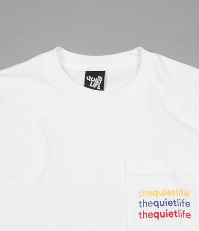 The Quiet Life Origin Rainbow Pocket T-Shirt - White