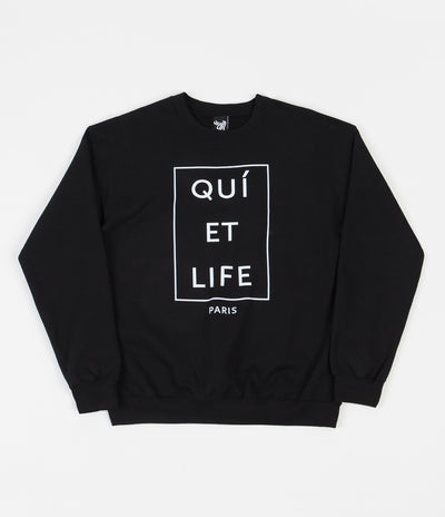 The Quiet Life Paris Crewneck Sweatshirt - Black