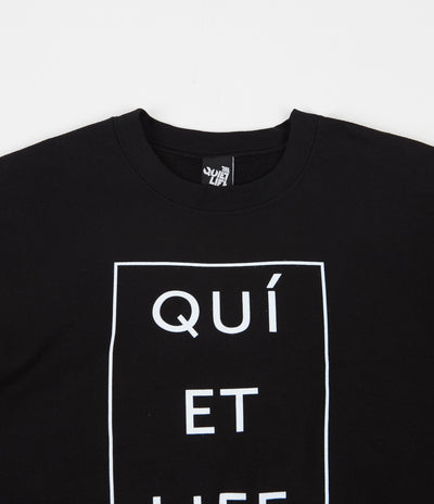 The Quiet Life Paris Crewneck Sweatshirt - Black