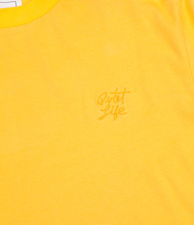 The Quiet Life Racing Stripe Long Sleeve T-Shirt - Gold