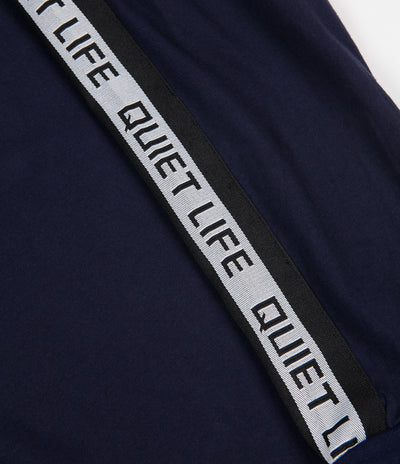 The Quiet Life Racing Stripe Long Sleeve T-Shirt - Navy