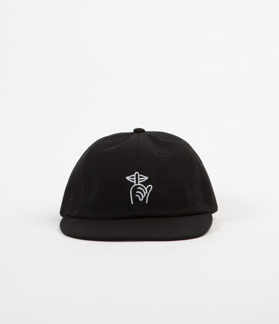 The Quiet Life Ripstop Shhh Polo Cap - Black