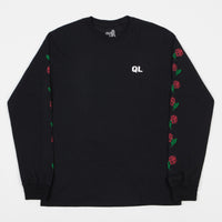 The Quiet Life Rose Long Sleeve T-Shirt - Black thumbnail