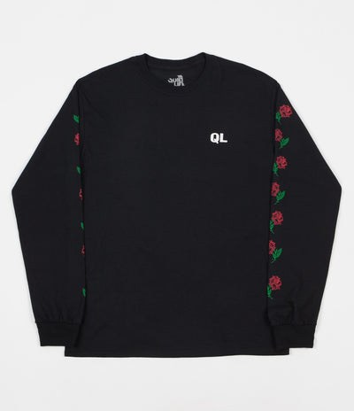 The Quiet Life Rose Long Sleeve T-Shirt - Black