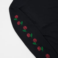 The Quiet Life Rose Long Sleeve T-Shirt - Black thumbnail