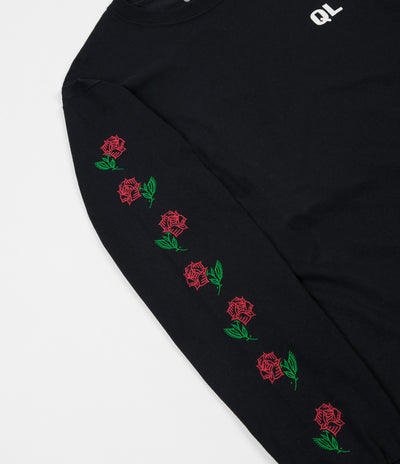 The Quiet Life Rose Long Sleeve T-Shirt - Black