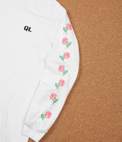 The Quiet Life Rose Long Sleeve T-Shirt - White