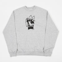 The Quiet Life Sanders Camera Cat Crewneck Sweatshirt - Heather Grey thumbnail