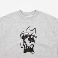 The Quiet Life Sanders Camera Cat Crewneck Sweatshirt - Heather Grey thumbnail