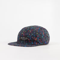 The Quiet Life Scribble 5 Panel Camper Cap - Black thumbnail