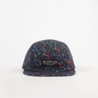 The Quiet Life Scribble 5 Panel Camper Cap - Black thumbnail