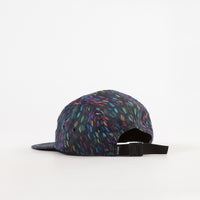 The Quiet Life Scribble 5 Panel Camper Cap - Black thumbnail