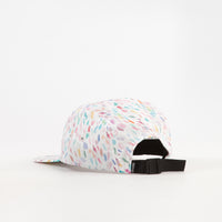 The Quiet Life Scribble 5 Panel Camper Cap - White thumbnail