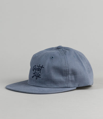 The Quiet Life Script Polo Cap - Blue