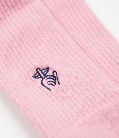 The Quiet Life Shhh Socks (3 Pair) - Pink