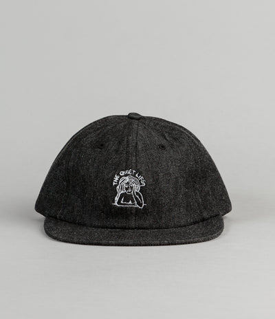 The Quiet Life Smoking Girl Polo Cap - Black Denim