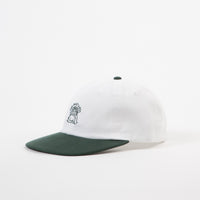 The Quiet Life Smoking Girl Polo Cap - White / Forest thumbnail