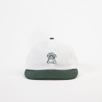 The Quiet Life Smoking Girl Polo Cap - White / Forest thumbnail