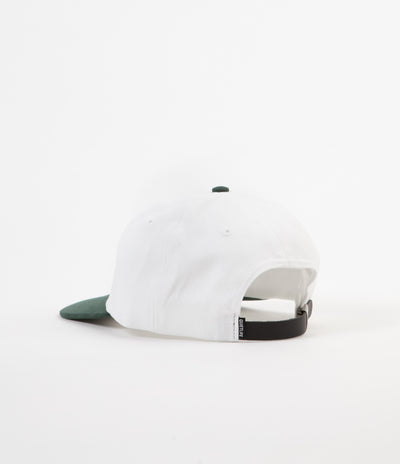 The Quiet Life Smoking Girl Polo Cap - White / Forest