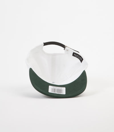 The Quiet Life Smoking Girl Polo Cap - White / Forest