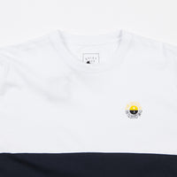 The Quiet Life Solar Colour Blocked T-Shirt - White / Navy / Pink thumbnail