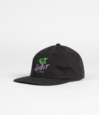 The Quiet Life Summer Palm Nylon Cap - Black