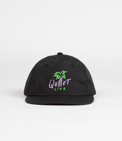 The Quiet Life Summer Palm Nylon Cap - Black