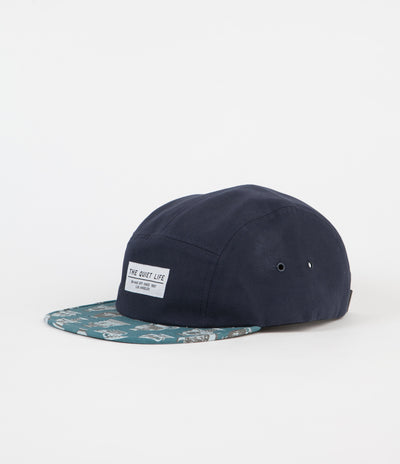 The Quiet Life Vase 5 Panel Cap - Blue Upper / Print Bill