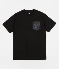 The Quiet Life Wild Wood Pocket T-Shirt - Black