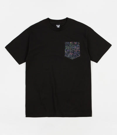 The Quiet Life Wild Wood Pocket T-Shirt - Black