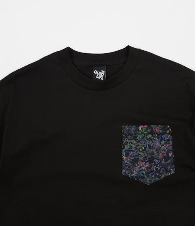 The Quiet Life Wild Wood Pocket T-Shirt - Black