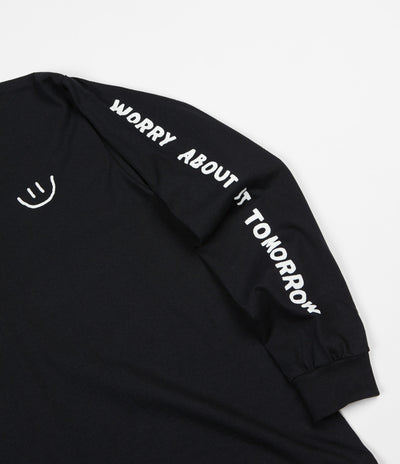 The Quiet Life Worry Long Sleeve T-Shirt - Black