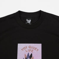 The Quiet Life Yawn Plant T-Shirt - Black thumbnail