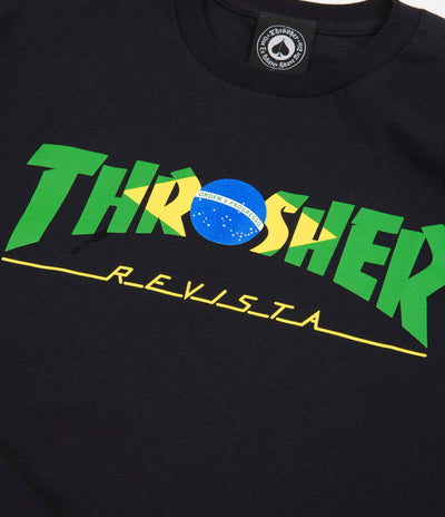 Thrasher Brazil Revista T-Shirt - Black