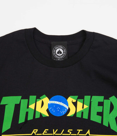 Thrasher Brazil Revista T-Shirt - Black