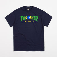 Thrasher Brazil Revista T-Shirt - Navy thumbnail