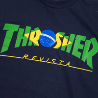 Thrasher Brazil Revista T-Shirt - Navy thumbnail