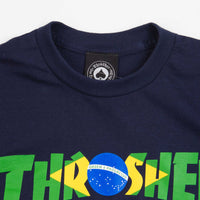 Thrasher Brazil Revista T-Shirt - Navy thumbnail