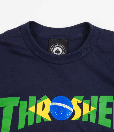 Thrasher Brazil Revista T-Shirt - Navy