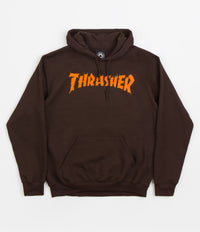 Thrasher Burn It Down Hoodie - Dark Chocolate