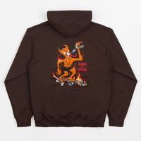 Thrasher Burn It Down Hoodie - Dark Chocolate thumbnail