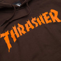 Thrasher Burn It Down Hoodie - Dark Chocolate thumbnail