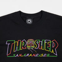 Thrasher Cable Car Long Sleeve T-Shirt - Black thumbnail