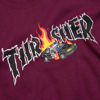 Thrasher Cop Car Crewneck Sweatshirt - Maroon thumbnail