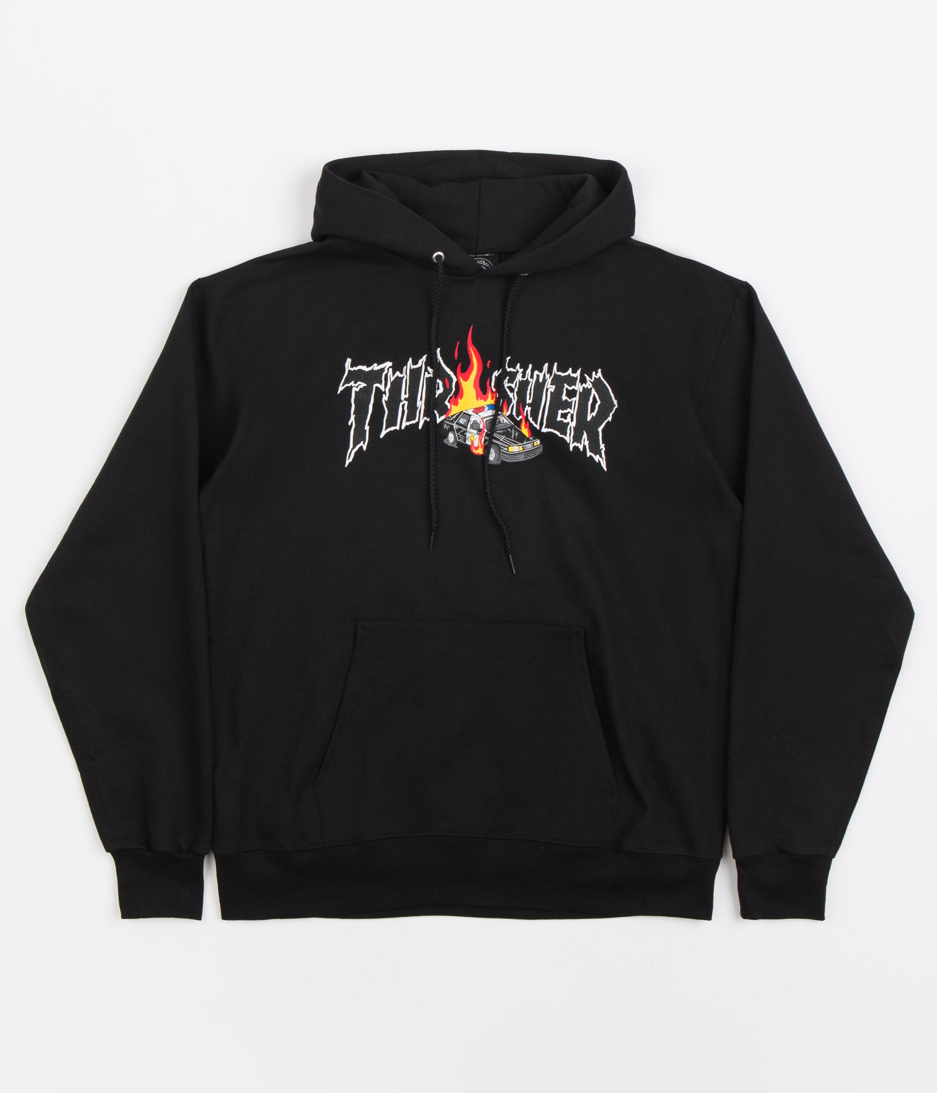 Thrasher Cop Car Hoodie - Black | Flatspot