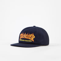 Thrasher Fire Logo Cap - Navy thumbnail