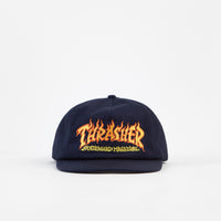 Thrasher Fire Logo Cap - Navy thumbnail