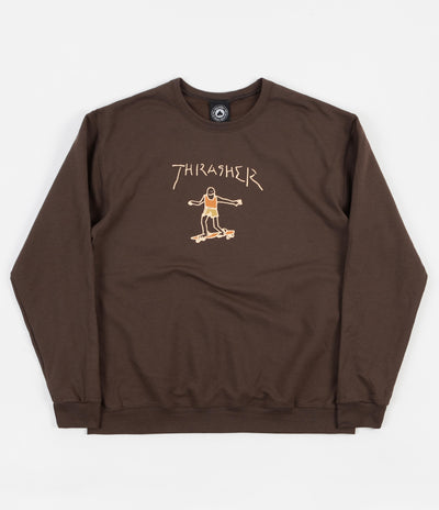 Thrasher Gonz Crewneck Sweatshirt - Dark Chocolate